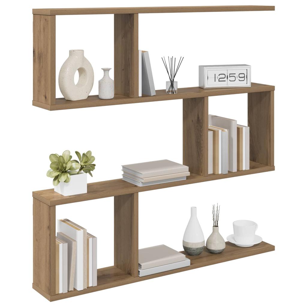 Wall Shelf Artisan Oak 80 x 12 x 79.5 cm Engineered Wood