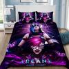 Jinx Arcane Duvet Cover Pillowcase Bedding Set Adult Boy Girl Bedroom Decoration League of Legends Gift Single Double Size