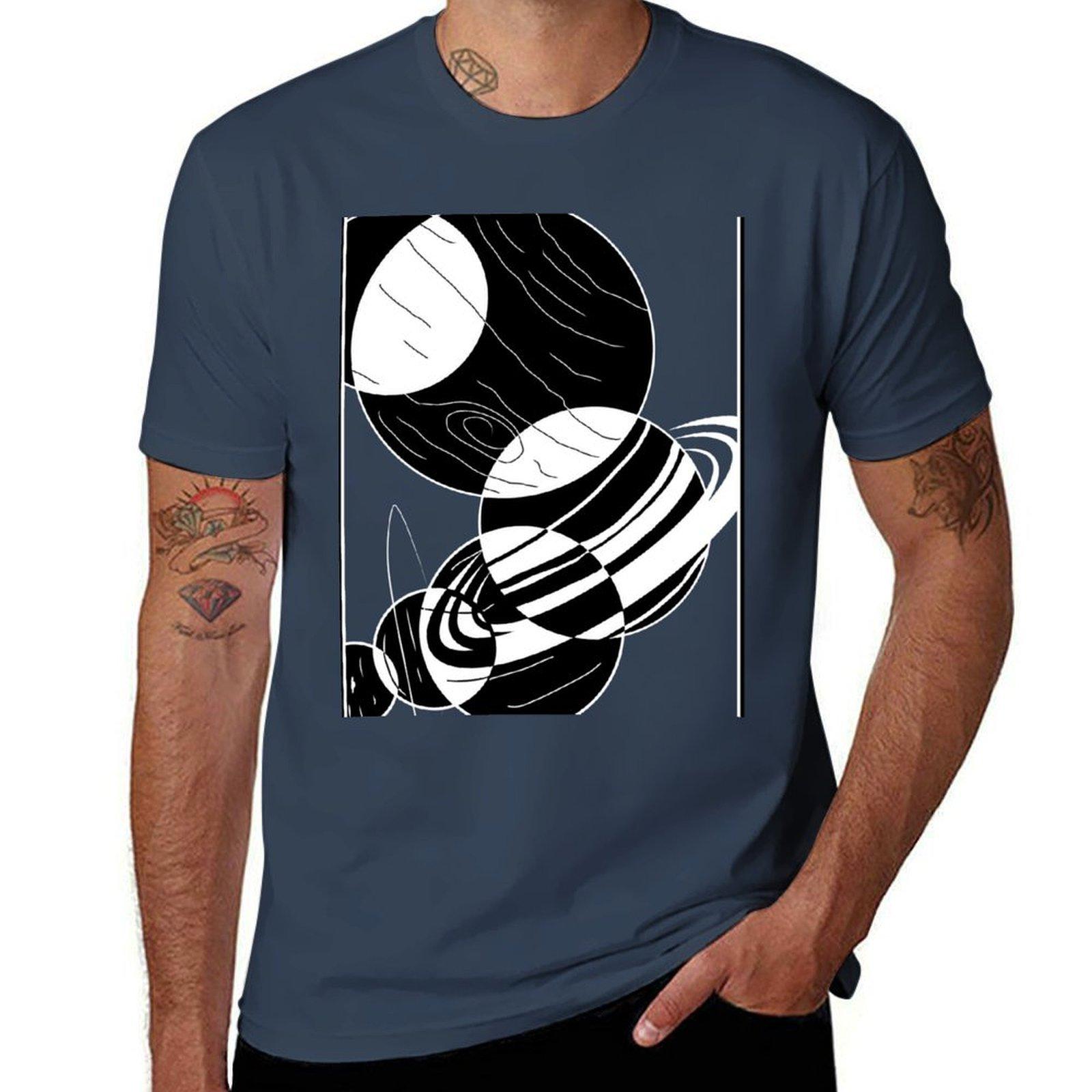 Planetary AlignUnisext TShirt Casual Soft Cotton Short Sleeve Tee S