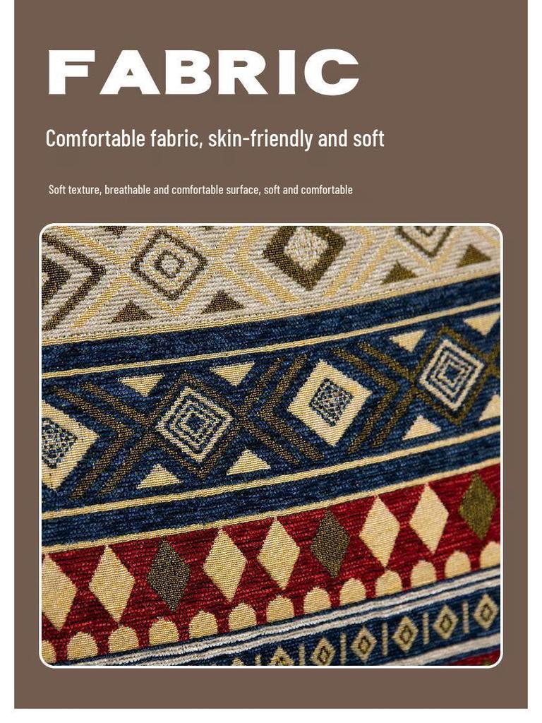 Ethnic Style Soft Bed Head Cushion Pillow – Large Backrest for Reading, Lumbar Support, Pregnancy Comfort