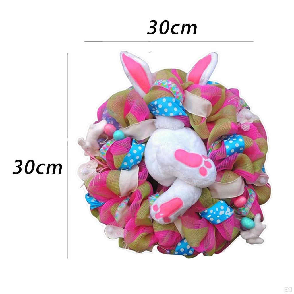 Fensteraufkleber, Osterhase Kranz Wandaufkleber Dekorative Aufkleber für Kinder
