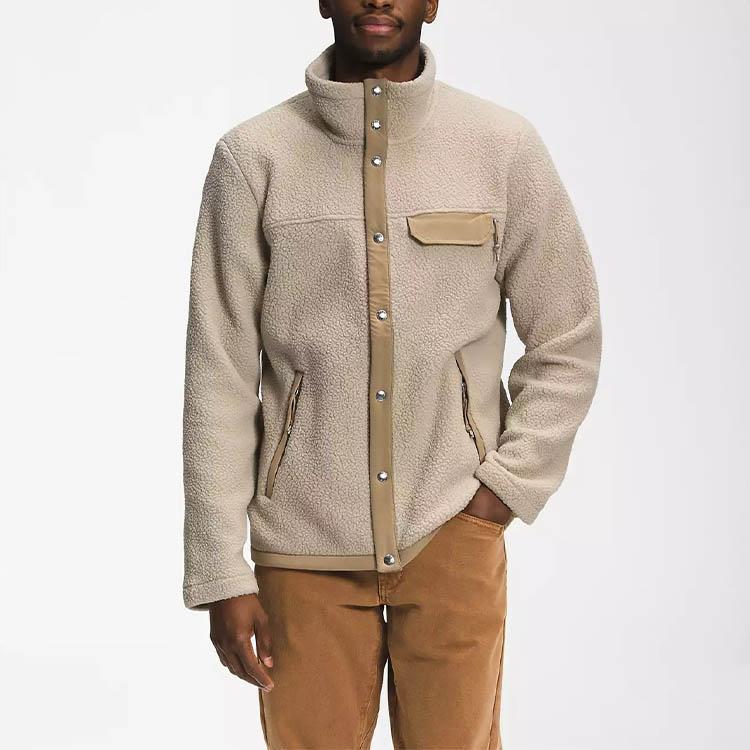 THE NORTH FACE Jackets Men's Beige Stand Collar Thickened Other NF0A5A7A-14G