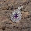 African Amethyst Pendant, 925 Solid Sterling Silver Gemstone Jewelry, Handmade Pendant, For Thanksgiving Gift