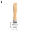 Leather Press   Roller   Leather Craft Wooden Handle   Rolling Tool Silver