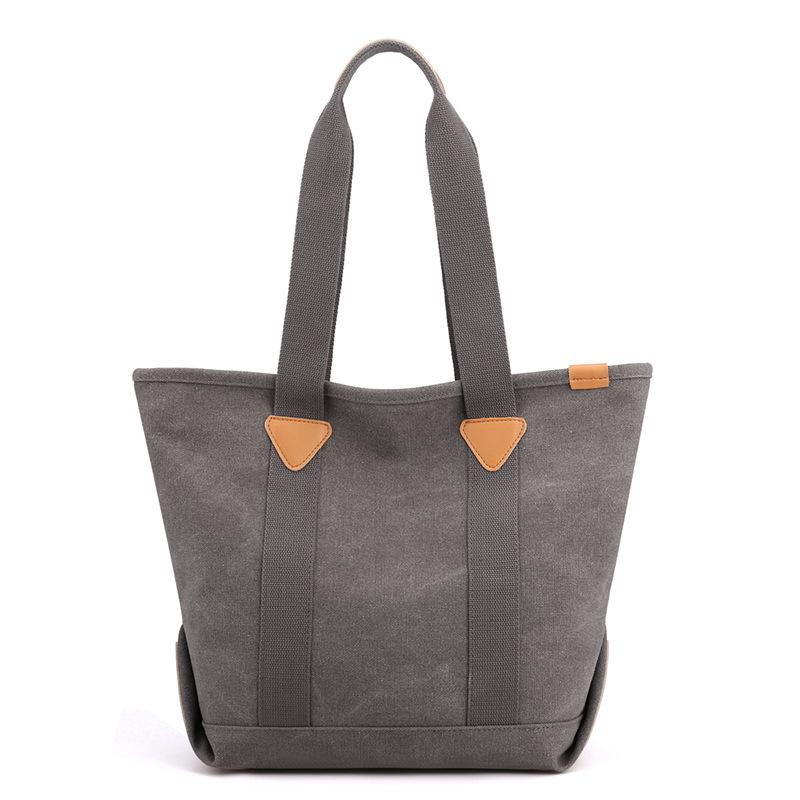 

Холщовая большая сумка Сумка на плечо для пригородных поездок серый