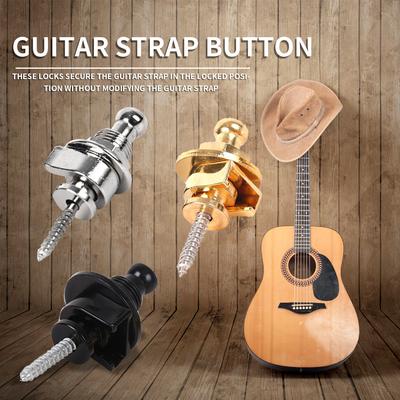 Electric Guitar Strap Lock Button Anti-slip Belt Locks Nails Bass Accessories