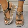 Fashion New Woman High Heels Wedge Sandals Platform Fashion Butterfly Sandals Comfortable Designer Shoes for Women Sandalias De Mujer