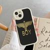 Classic B-Boy L-London Logo Phone Case For IPhone 16 15 14 13 Pro Max 11 12 Plus Leather Silicone Cover
