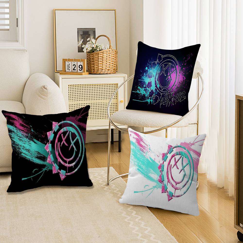 1PC Famous Punk Band BLINK-182 Cushion Cover Car Throw Pillow Case For Sofa Car Christmas Gift 40x40cm 45x45cm