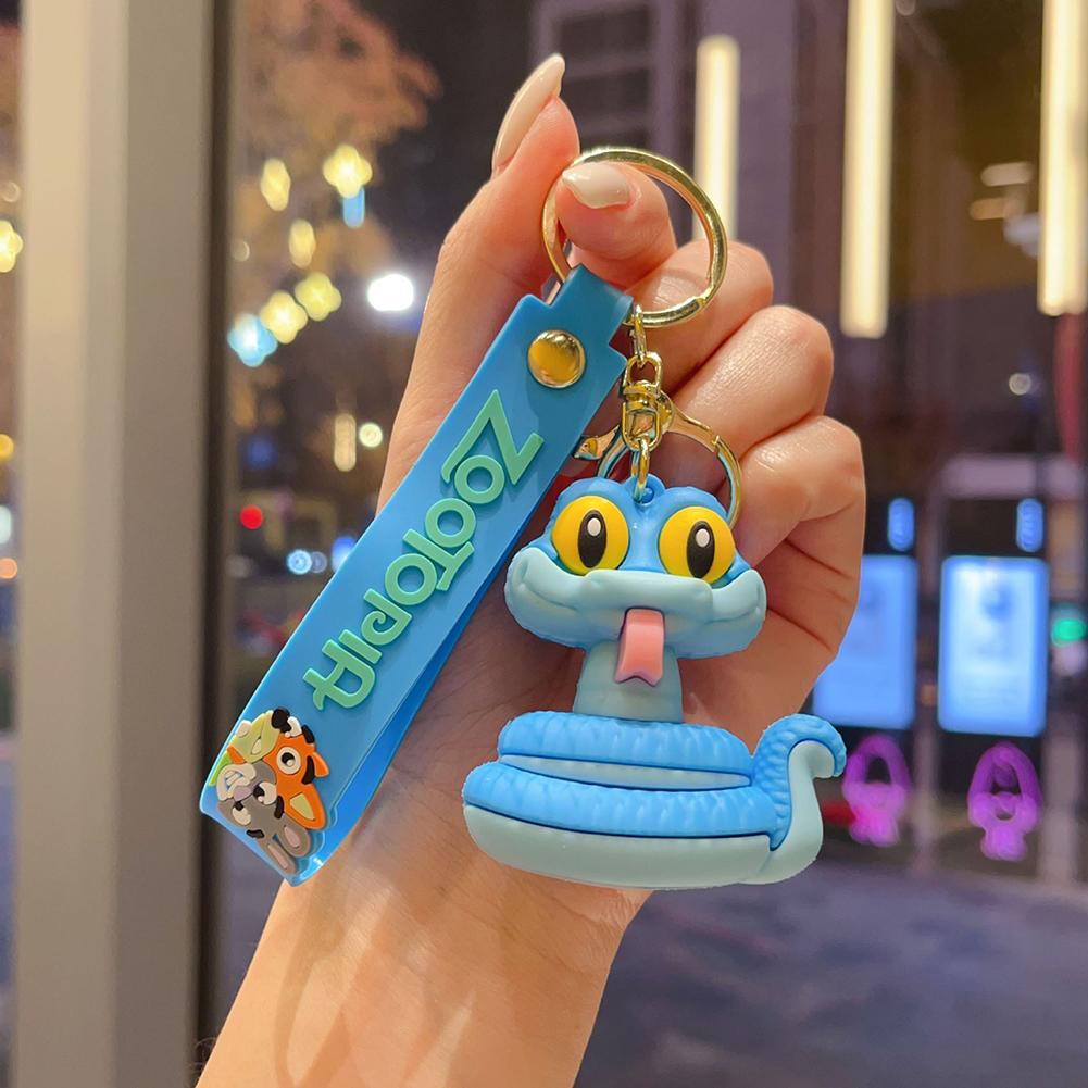 Kawaii Animal Keychain Key Ring Bag Charm for Backpack Purse Car Key Accessories Ornament Gift for Child