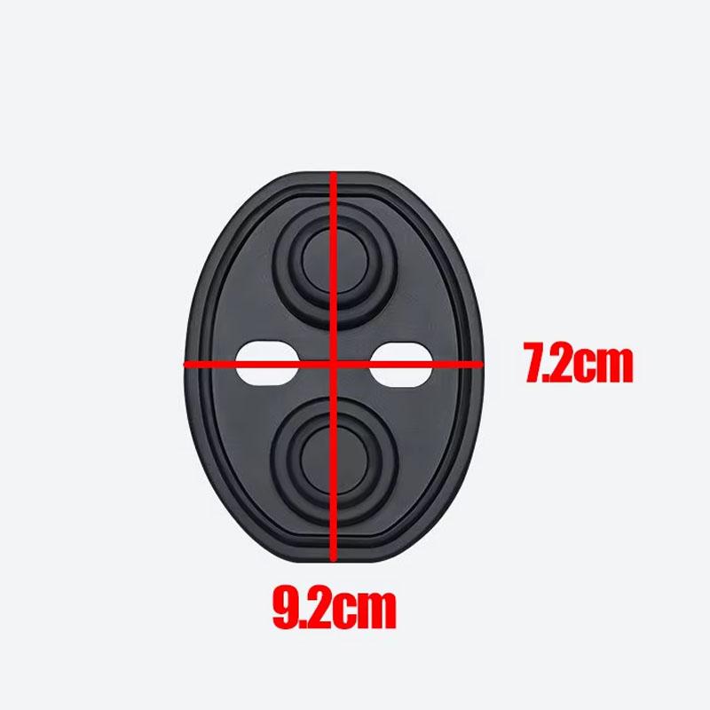 SEAMETAL 4pcs Car Door Silent Shock Pad Silicone Car Door Lock Anti-collision Protective Cover Shock Pad