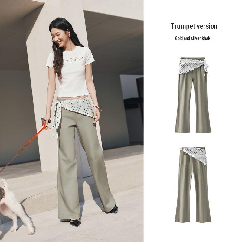 Semir Women's Polka Dot Loose Flare Casual Pants
