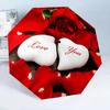 Blue Roses And Butterflies 8-Frame for Travel, camping, Casual Lightweight Portable Umbrella, Essential for every family Holidays Birthday Gift