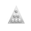 Acoustic Panel Fixing Clip for Easy Push in Installation Unique Triangles and Six Extended Tip for Secure Wall Mounting