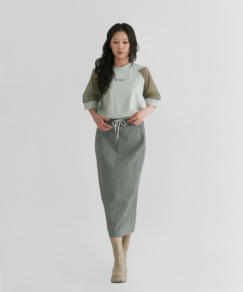 Peulleio Rib T-Shirt _ Light-Green