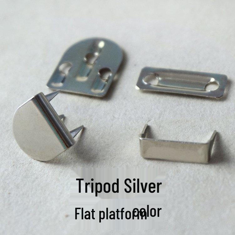 Metal Western Pants Hook: Three-Leg, Triangle Design in Copper and Iron, Mother-Child Buckle, In-Stock Collar Hook.