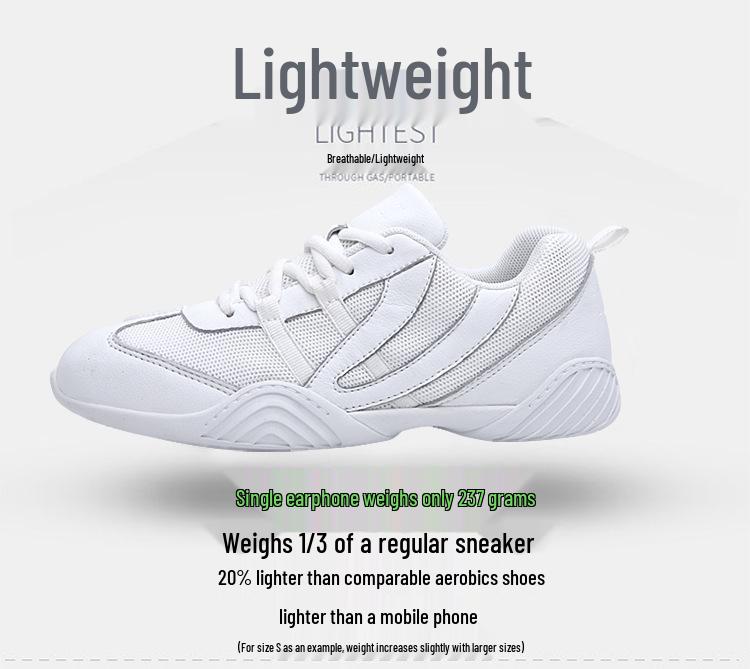 Yingrui Women's Aerobic Shoes: Soft Sole Cheerleading & Gymnastics Competition Shoes