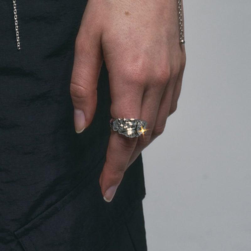 SENTIMENTS NO.324 [SILVER] GEOMETRY HEART Ring