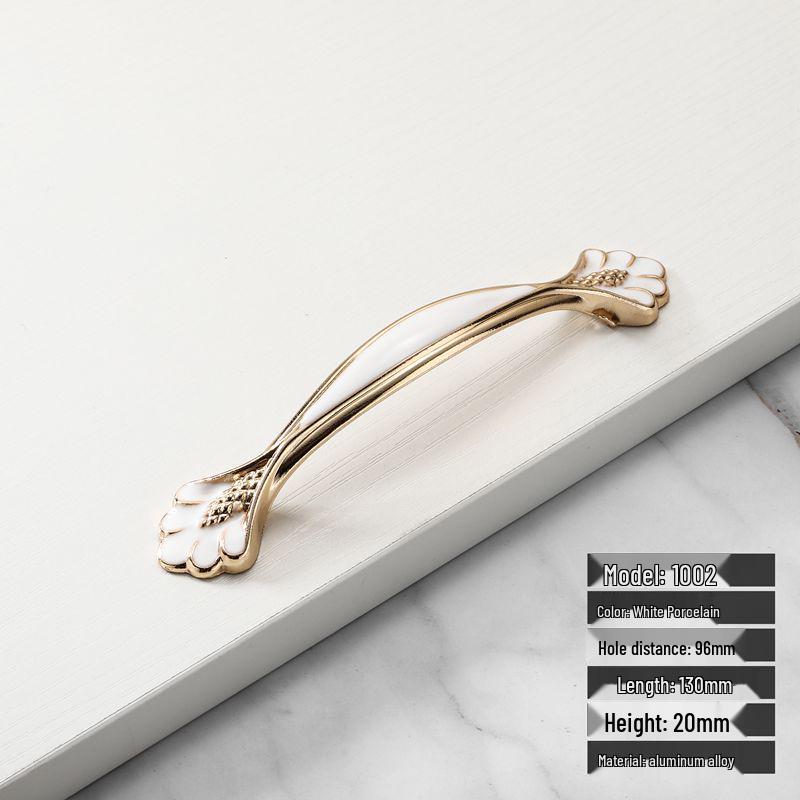 European Style Red Amber Drawer & Wardrobe Handle - Modern, Simple Cabinet Door Hardware