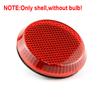 2PCS For Toyota Corolla 2007 2008 2009 2010 Scion iQ xB For Nissan Qashqai Rear Bumper Reflector Brake Stop Light shell no bulb
