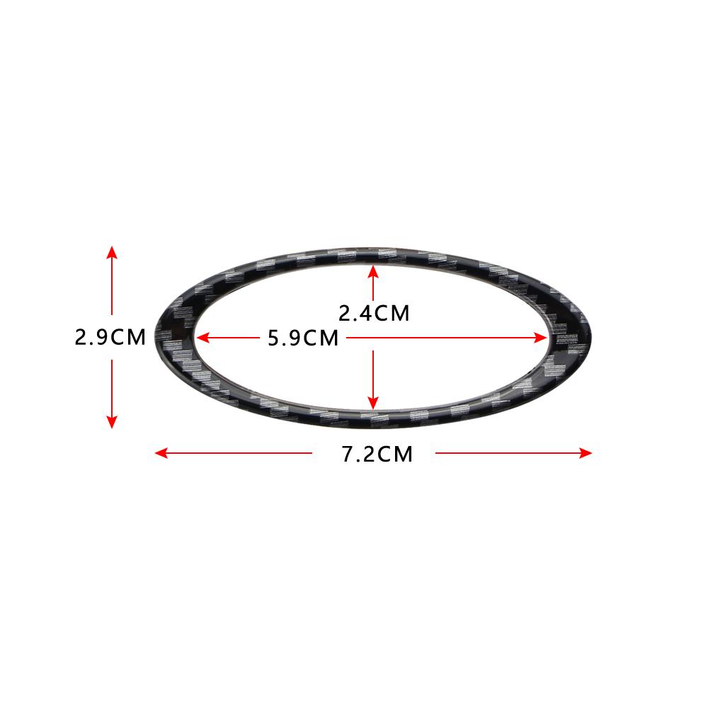 For Ford Everest 2015 - 2026 Ranger 2015 - 2026 Steering Wheel Panel Logo Ring Circle Trim Decoration Sticker Cover Accessories