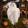 Hängende Geisterdekoration Halloween-Anhänger, Herz-Handgeste Verkleideter Botenstatue, Leuchtende Augen Anhänger Leuchtet auf, Outdoor-Rasenverzierung,
