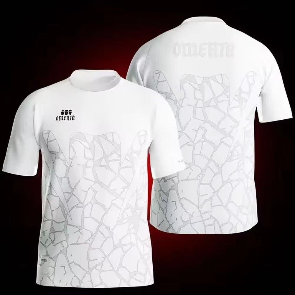 Nuova maglia da calcio Omerta tedesca, maglia da allenamento da uomo stampata, maglietta sportiva traspirante con scollo a girocollo
