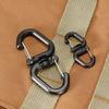 Outdoor 360 Rotating Hook Backpacks Carabiner Clip Portable S Chain Hooks Outdoor Swivels Clip Camping Double Hooks