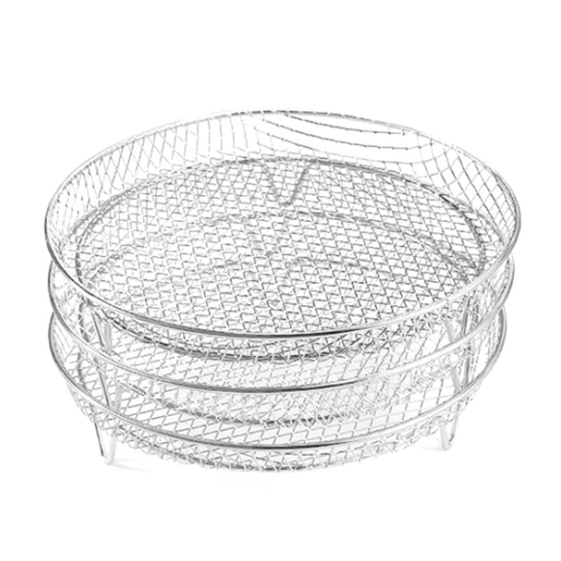 Grill Steaming Rack Food Rack Stainless Steel Air Fryers Accessories Air Fryers Rack Multilayer Racks for Air Fryers