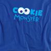 Sesame Street Unisex Adult Cookie Monster Eyes Long-Sleeved T-Shirt