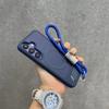 Fashion Wristband Lanyard Case for Samsung Galaxy S26 S25 Ultra S24 S23 Plus FE S25Edge S26+ 45° Bracket Matte Shockproof Cover