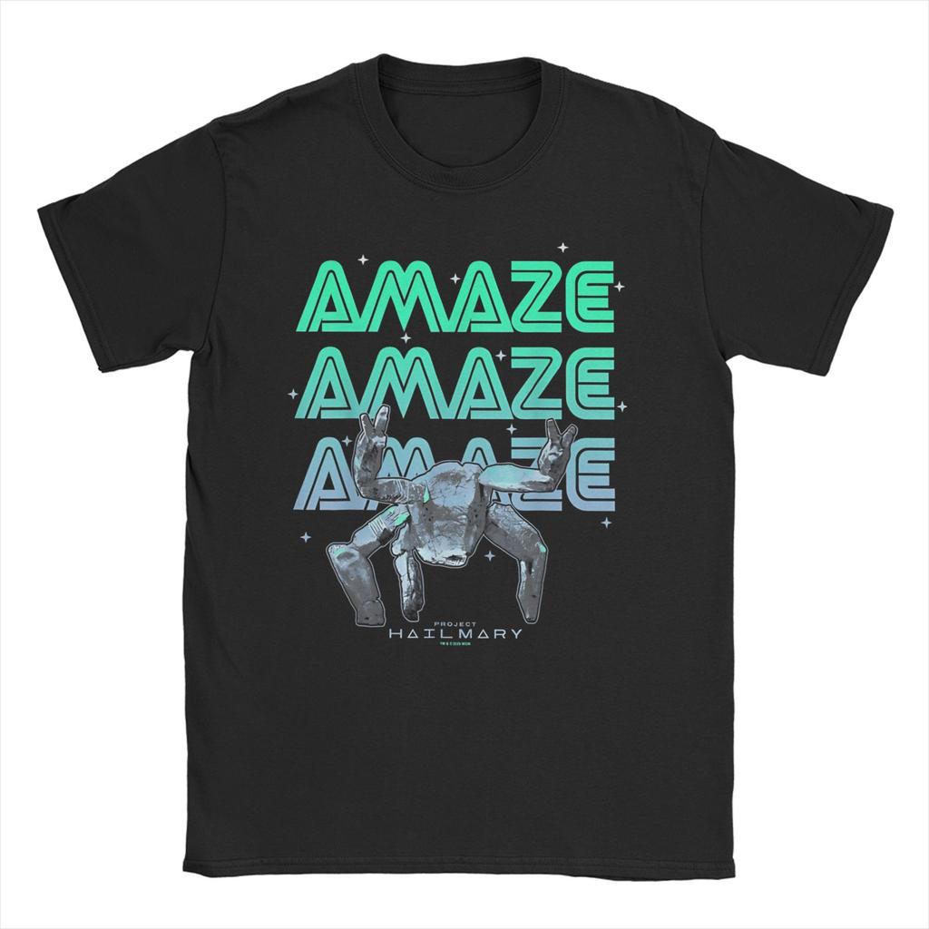 Project Hail Marys Jazz Hands Unisex WoUnisex T Shirt Creative Tee Shirt Short Sleeve Round Collar TShirts Pure Cotton Gift Idea Top