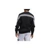 adidas Sudadera con capucha holgada con rayas de trébol originales para hombre, color negro, para otoño, FM1522