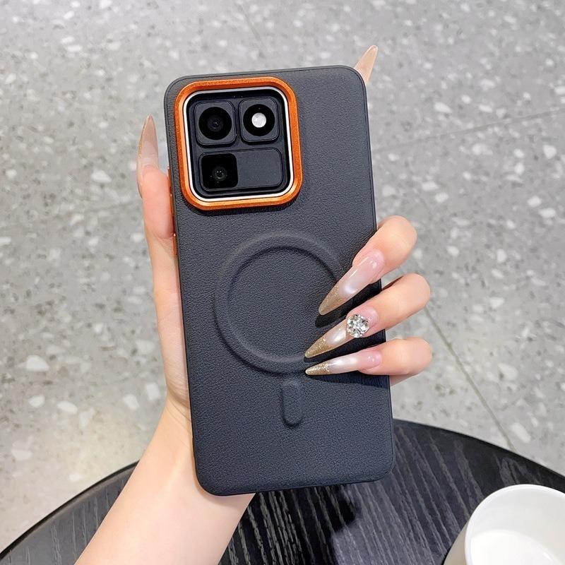 Phone Cases iQOO,Faux‑Leather Magnetic Phone Case