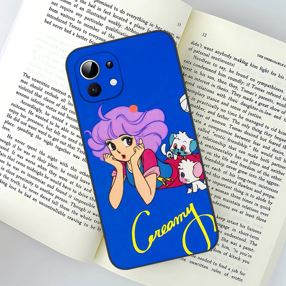 C-Creamy Mami Slim Black Shockproof Phone Case: Snug Fit For Xiaomi 12,11,12S Ultra & Redmi Note 11,10T,9,9A,8Pro,8T,5G