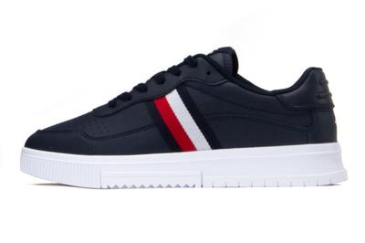 Pantofi cu dungi din piele FM0FM04824 DW5 mărimea 43