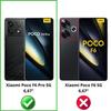 Skärmskyddsfilm - Phonillico - Xiaomi Poco F6 Pro 5G - 4-pack - Härdat glas - Reptålig
