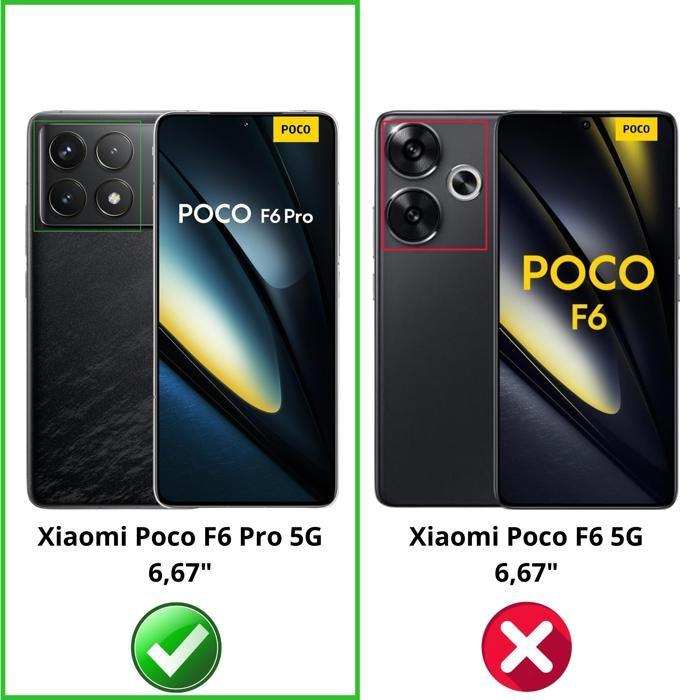 Skärmskyddsfilm - Phonillico - Xiaomi Poco F6 Pro 5G - 4-pack - Härdat glas - Reptålig