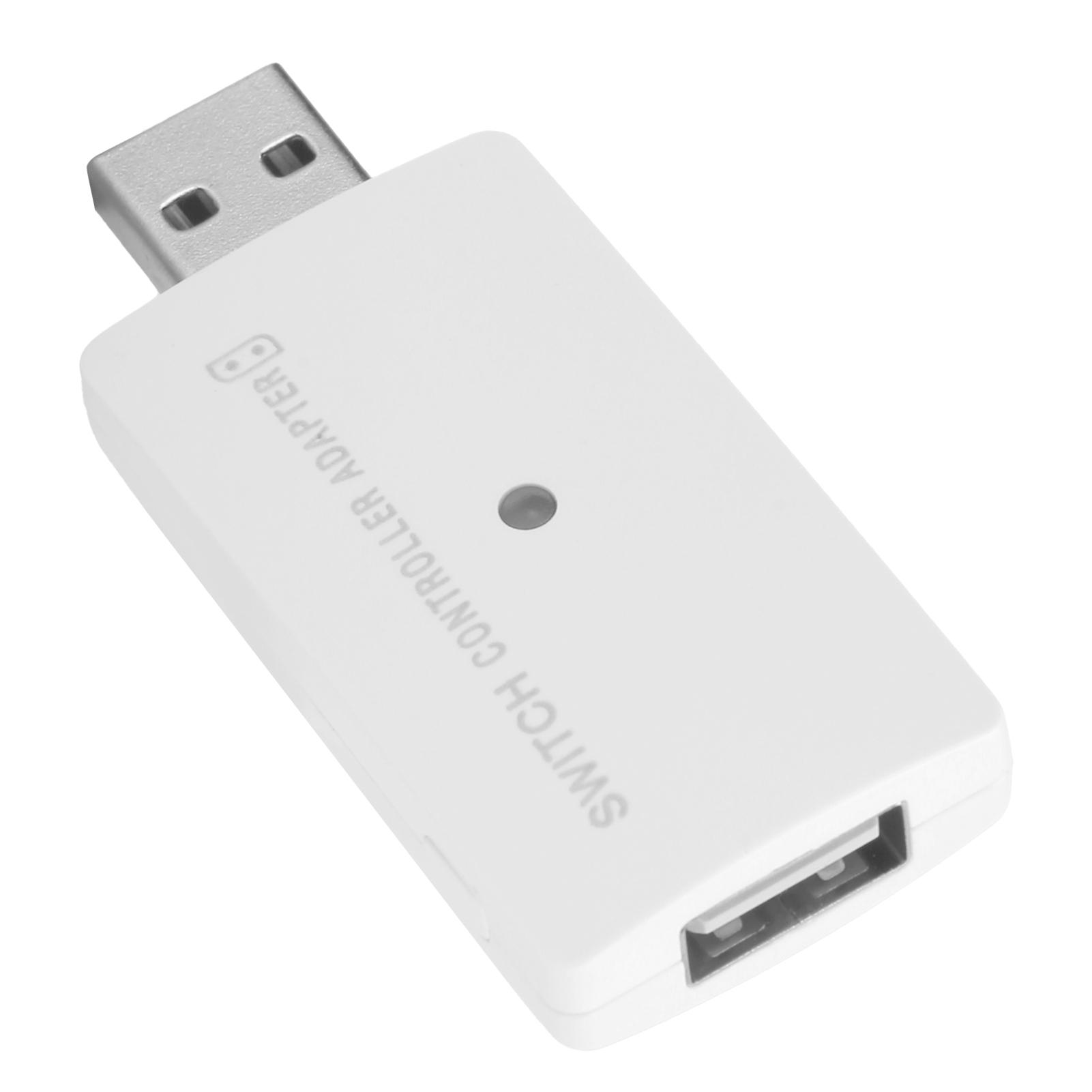 

Portable USB Wireless Bluetooth Controller Adapter Handle Converter for PS4 Switch Game ConsoleWhite білий