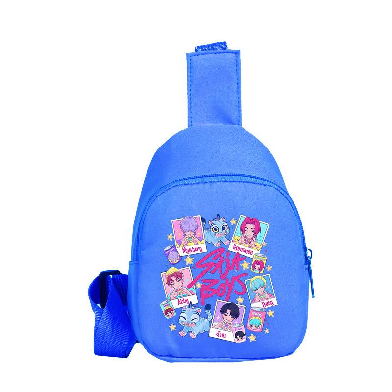 Children'S Breast Bag Animation Cartoon Peripheral Printing Casual Shoulder Bag Going Out Portable Messenger Bag