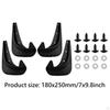 4x Mud Flaps Automotive Fenders No Drill Exterior Parts Easy Installation Replaces Universal Front