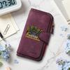 Fashion Printed Long Wallet Slim Portable Card Holder Durable Daily Use Purse