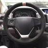 Auto Lenkradabdeckung Wildleder Leder Für Honda Fit CRV Crider Civic Auto Innenzubehör Original Lenkrad Geflecht