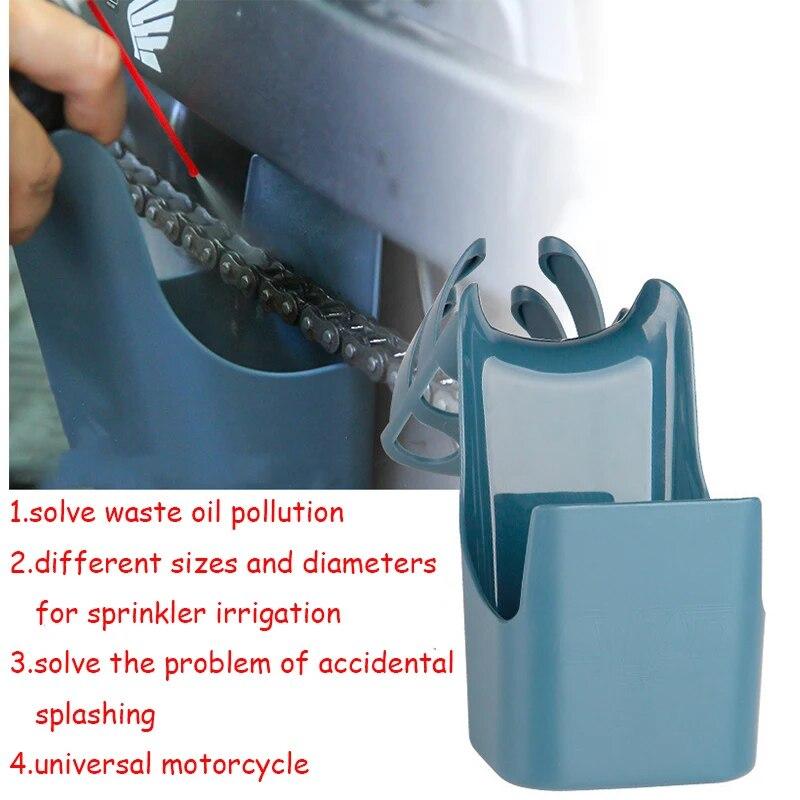Agent Widely Used Chain Oil Anti-spray Tool Motorcycle Bike Chain Oil Storage Tool Box Chain Cleaning Oil Splash-Proof Tool