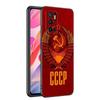 The USSR Flag Symbol Black Silicone Phone Case For Xiaomi Mi 9 SE 8 10T 11 12 13 Lite 9T 11T 12S 12T 13T 14 Pro 5G NE 11i 12X