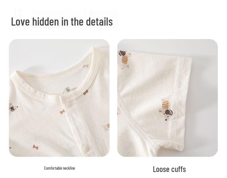 Summer Short Sleeve Pure Cotton Baby Romper