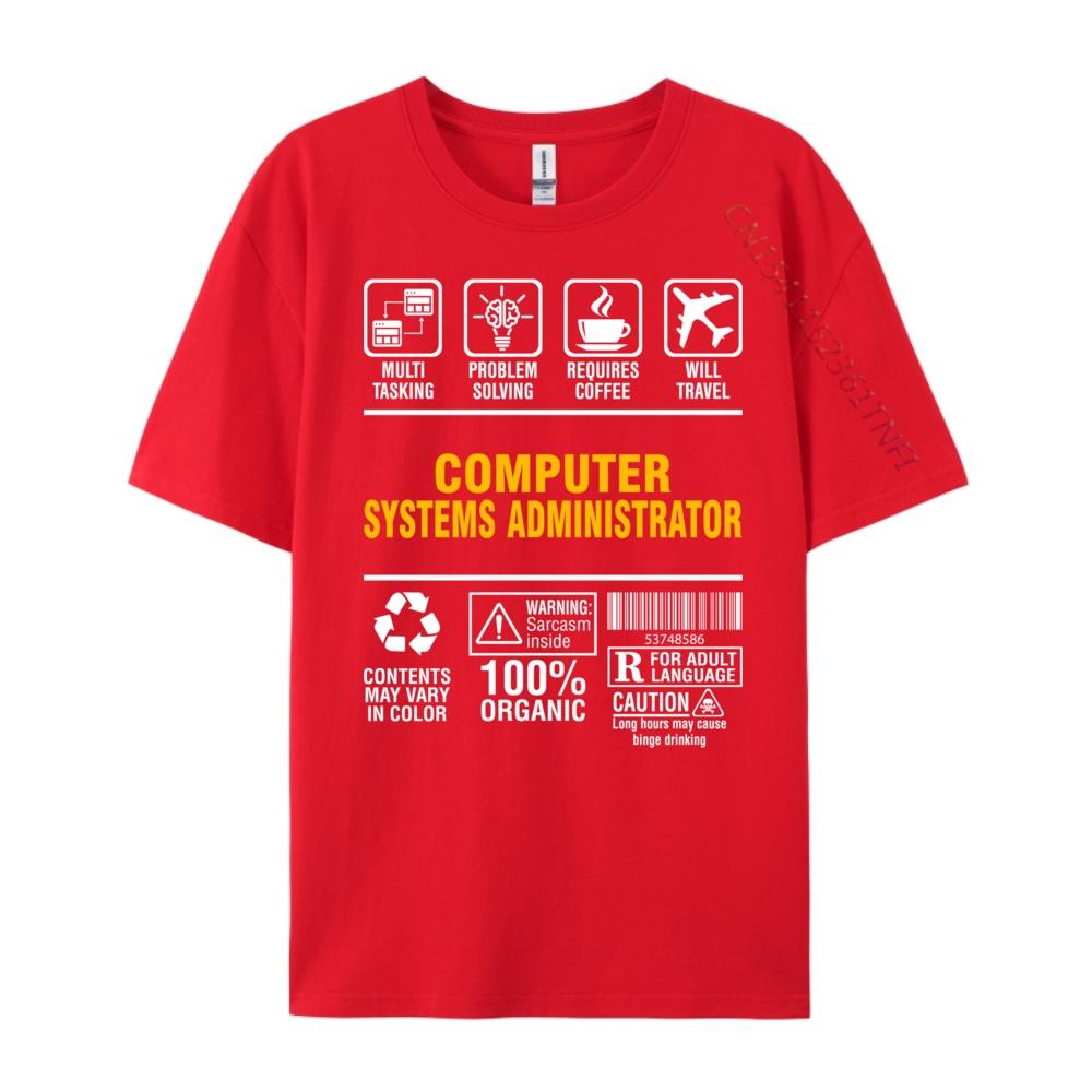 Multitasking Coffee Lover Computer Systems Administrator Luxury T Shirt Unisex High Quality Youth Streetwear Unisex Gothic Style