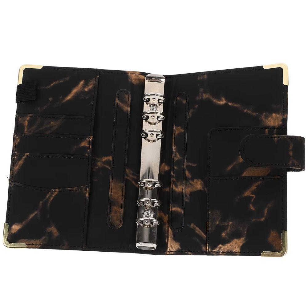 PU Savings Challenges Book Marbling Cash Budget Book Notebook Money Planner Home Use