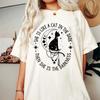 Fleetwood Mac Cat in The Dark Rhiannon Testi T-shirt Unisex a Manica Corta Stampa Cartone Animato Estiva Donna O-Neck Carina Vintage