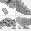 100-Piece Set of 1/35 Scale Miniature Bricks, Miniature Parts, Diorama Bricks, Concrete Blocks, Model Buildings, DIY Scenery, Building, Gardening Acce